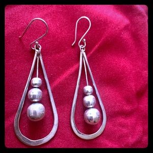 Silver earrings